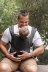 Boba classic baby carrier Organic Slate. Our streamlined soft structured baby carrier is designed to go and grow with your little one. This ergonomic front facing baby carrier is ready to use from infant to toddler.